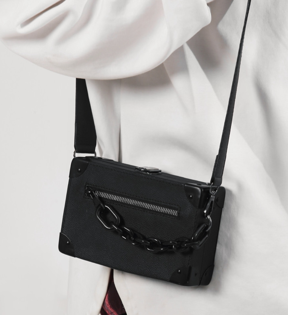 Unisex Messenger Square Box Bag S109