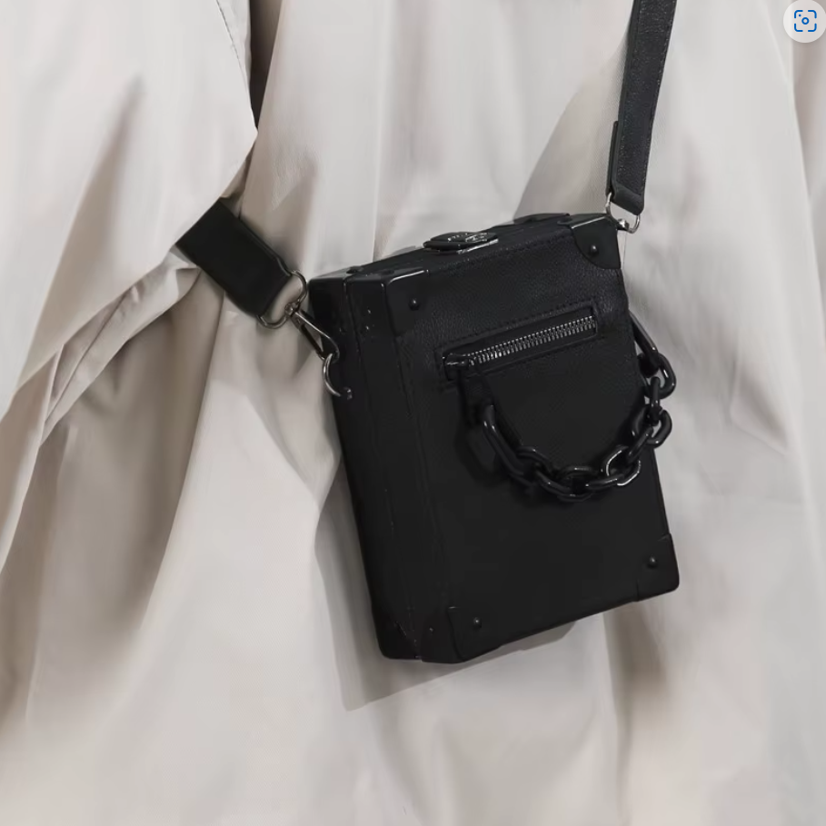 Unisex Messenger Square Box Bag S109