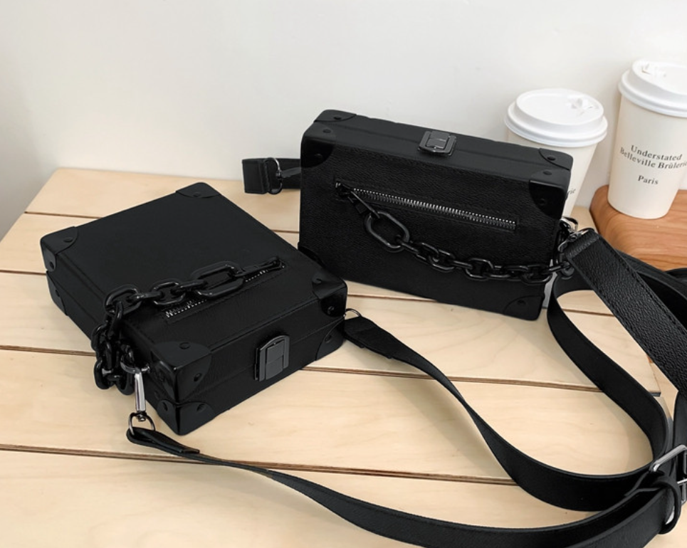 Unisex Messenger Square Box Bag S109